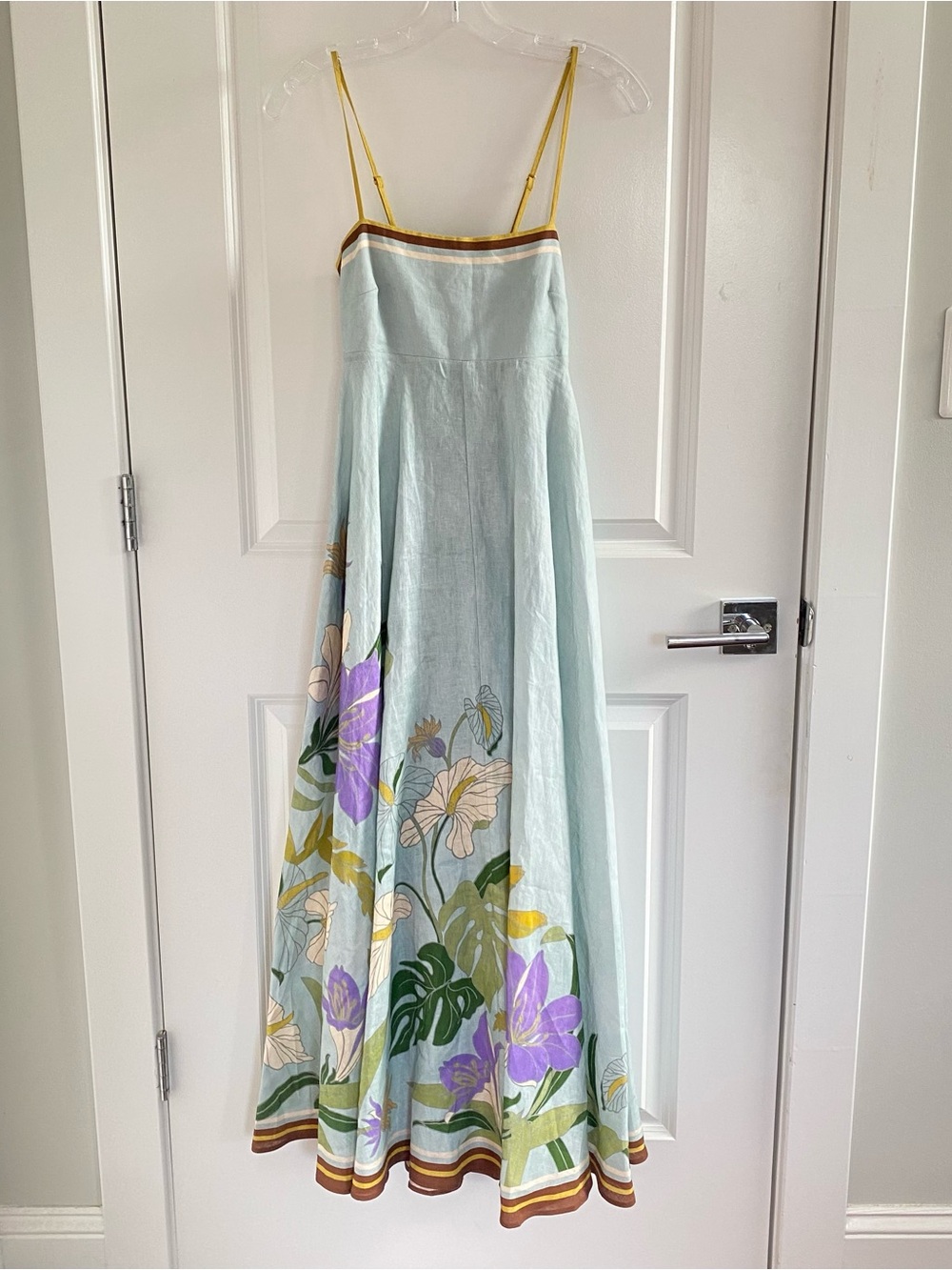 Anthropologie ALÉMAIS Alfie 100% Linen Sleeveless A-Line Sundress Sz 2 NWT - Picture 3 of 7